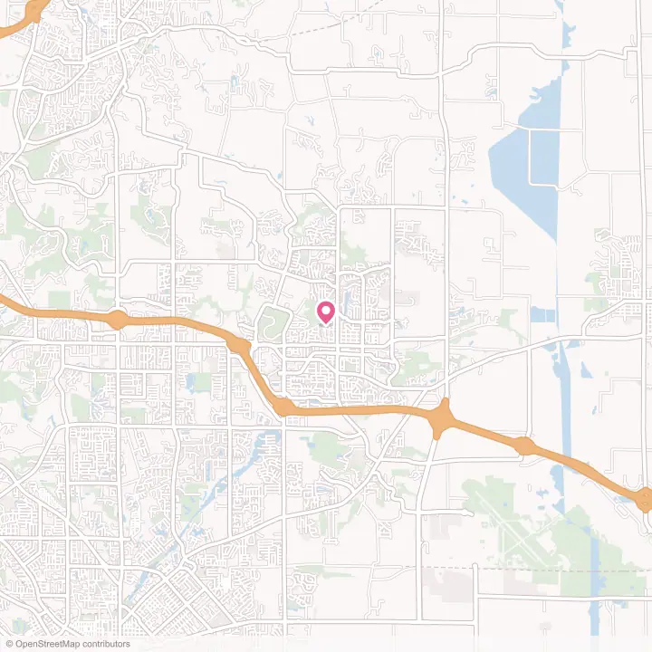 Map of the flower delivery area in O'Fallon, Illinois