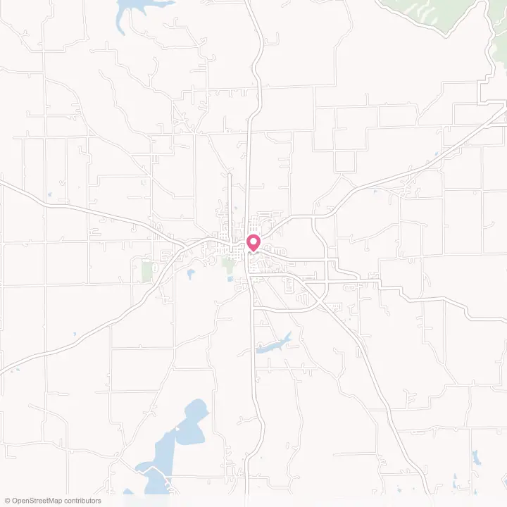 Map of the flower delivery area in Salem, Indiana