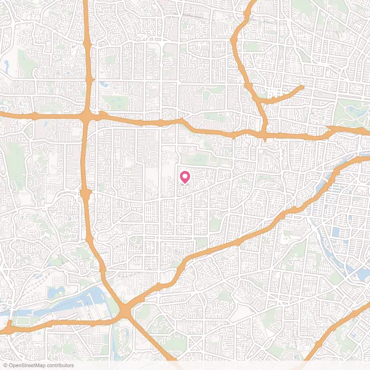 Map of the flower delivery area in Warson Woods, Missouri