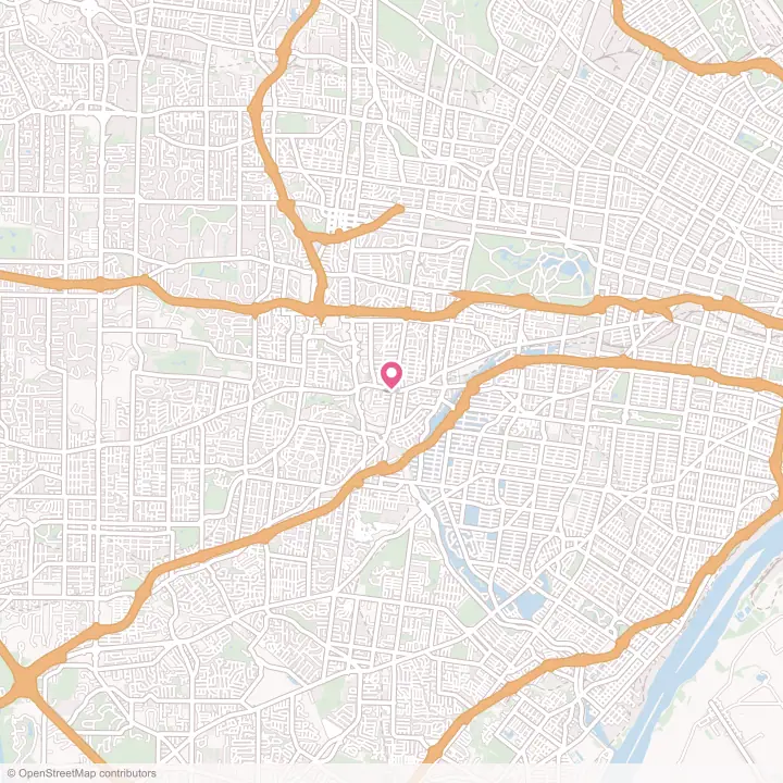 Map of the flower delivery area in Maplewood, Missouri