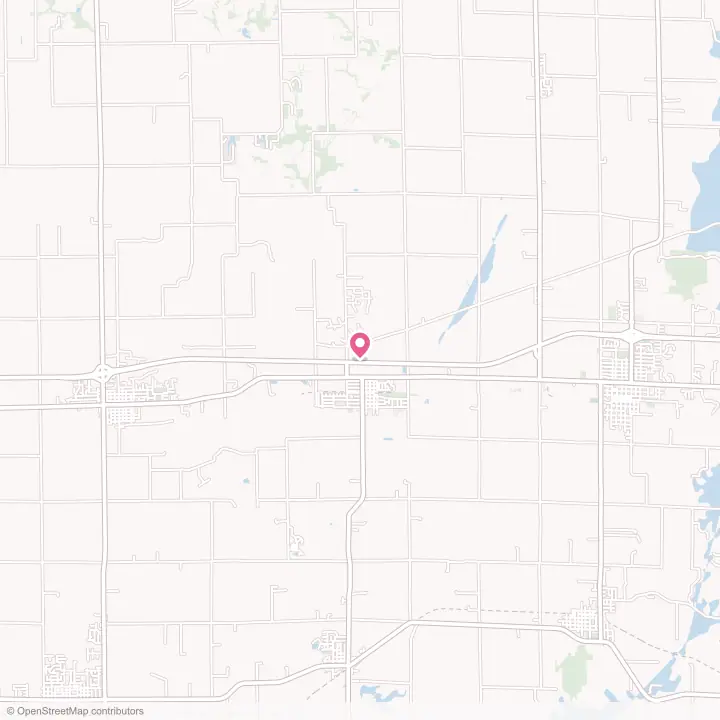 Map of the flower delivery area in Aviston, Illinois