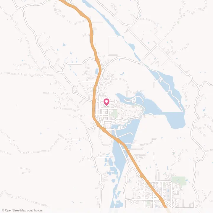Map of the flower delivery area in Healdsburg, California