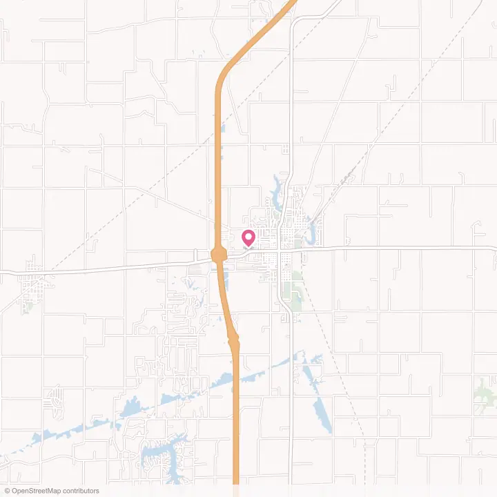 Map of the flower delivery area in Salem, Illinois