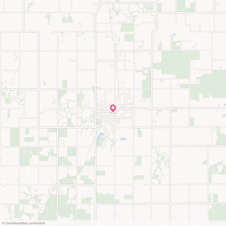 Map of the flower delivery area in Osage City, Kansas