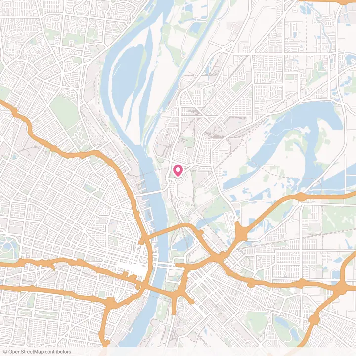 Map of the flower delivery area in Venice, Illinois