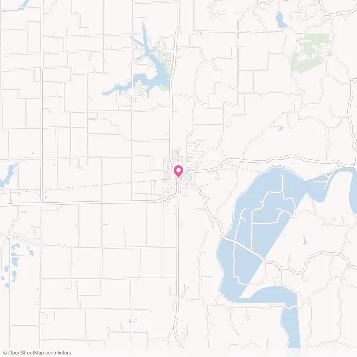 Map of the flower delivery area in Loogootee, Indiana