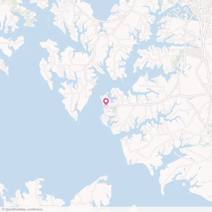Map of the flower delivery area in Oxford, Maryland