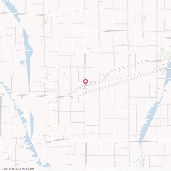 Map of the flower delivery area in Noble, Illinois