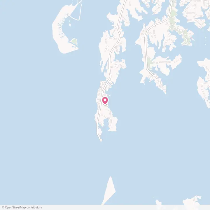 Map of the flower delivery area in Tilghman Island, Maryland