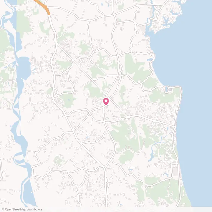 Map of the flower delivery area in Owings, Maryland