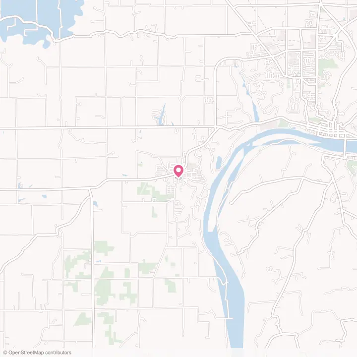 Map of the flower delivery area in Hanover, Indiana