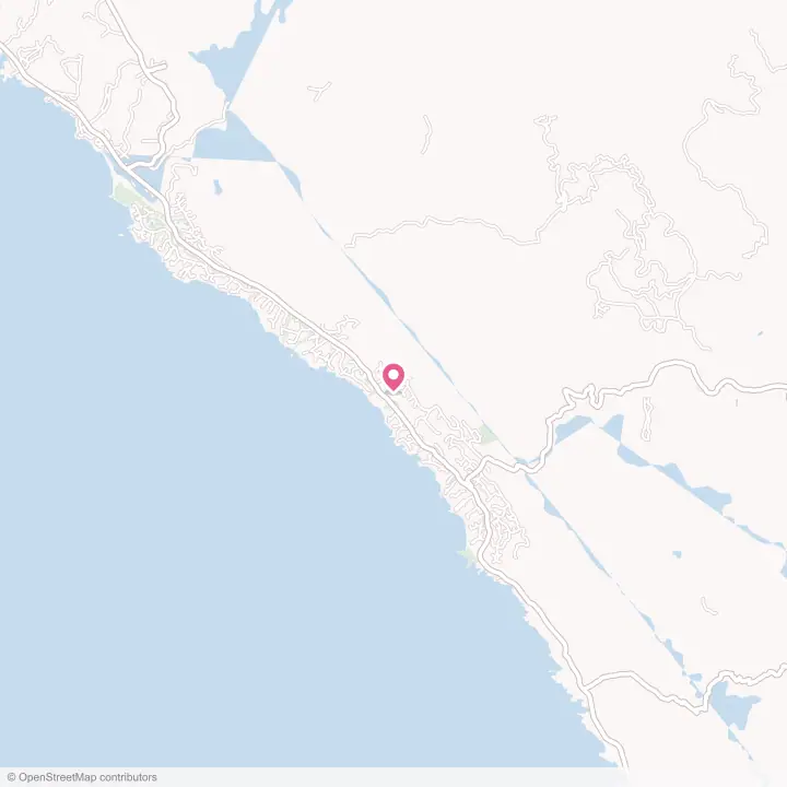 Map of the flower delivery area in Sea Ranch, California