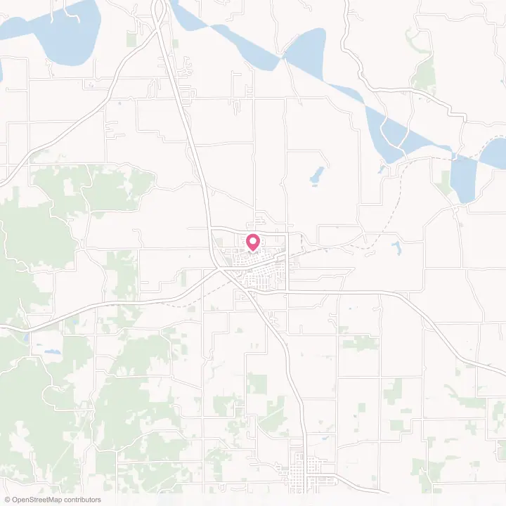 Map of the flower delivery area in Mitchell, Indiana