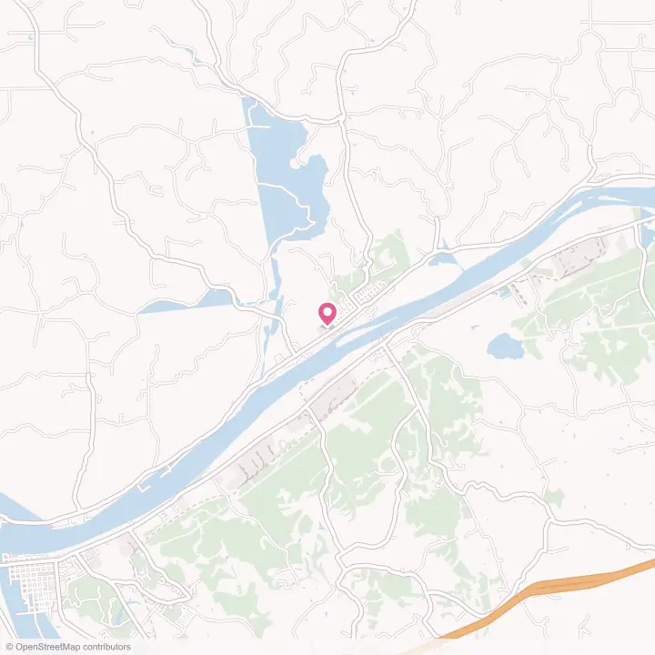 Map of the flower delivery area in Vevay, Indiana