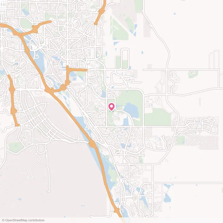 Map of the flower delivery area in Security-Widefield, Colorado