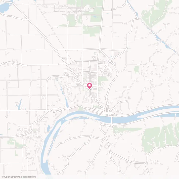 Map of the flower delivery area in Madison, Indiana
