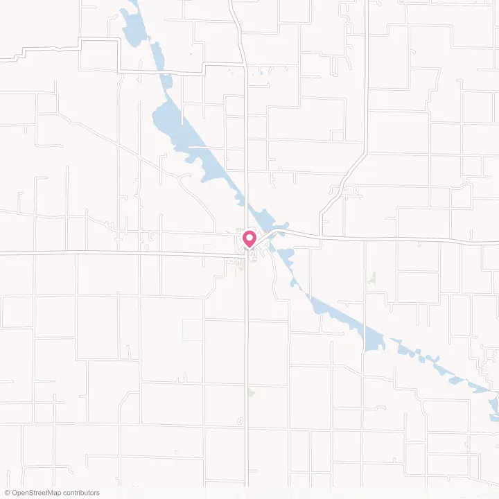 Map of the flower delivery area in Louisville, Illinois