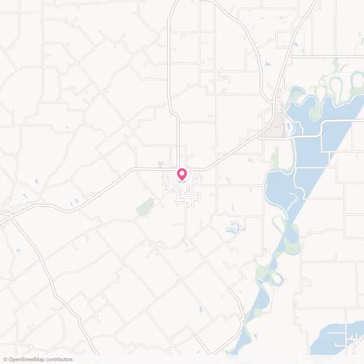 Map of the flower delivery area in Bicknell, Indiana