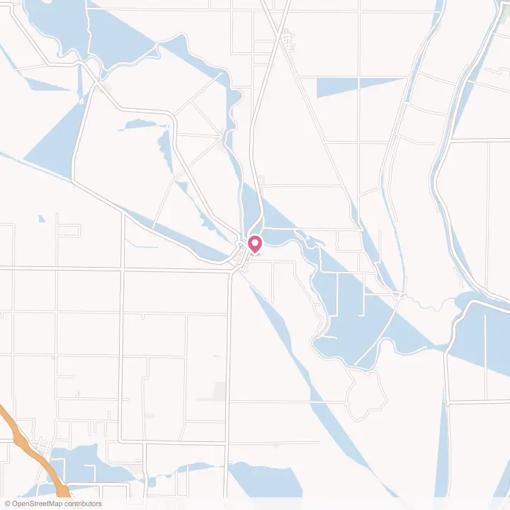 Map of the flower delivery area in Knights Landing, California