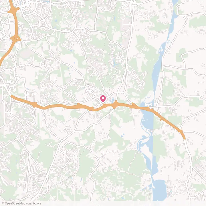 Map of the flower delivery area in Upper Marlboro, Maryland