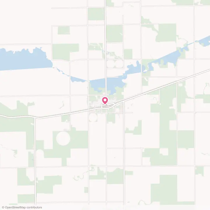 Map of the flower delivery area in Cheyenne Wells, Colorado