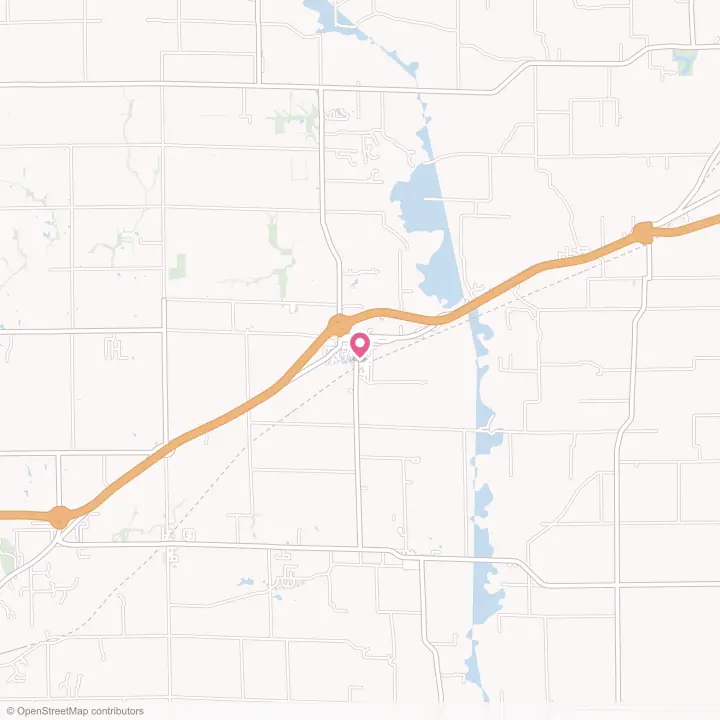 Map of the flower delivery area in Pocahontas, Illinois