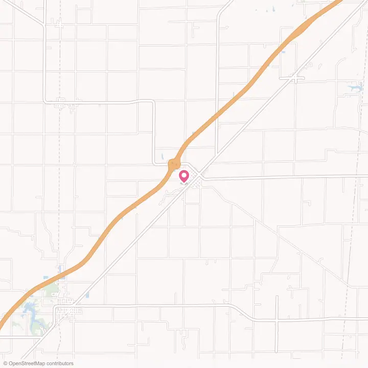 Map of the flower delivery area in Farina, Illinois
