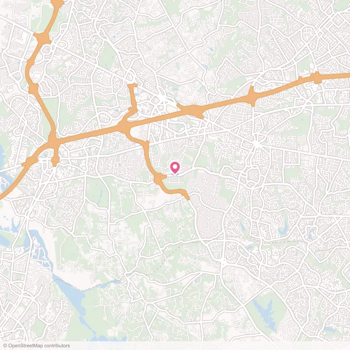 Map of the flower delivery area in Braddock, Virginia