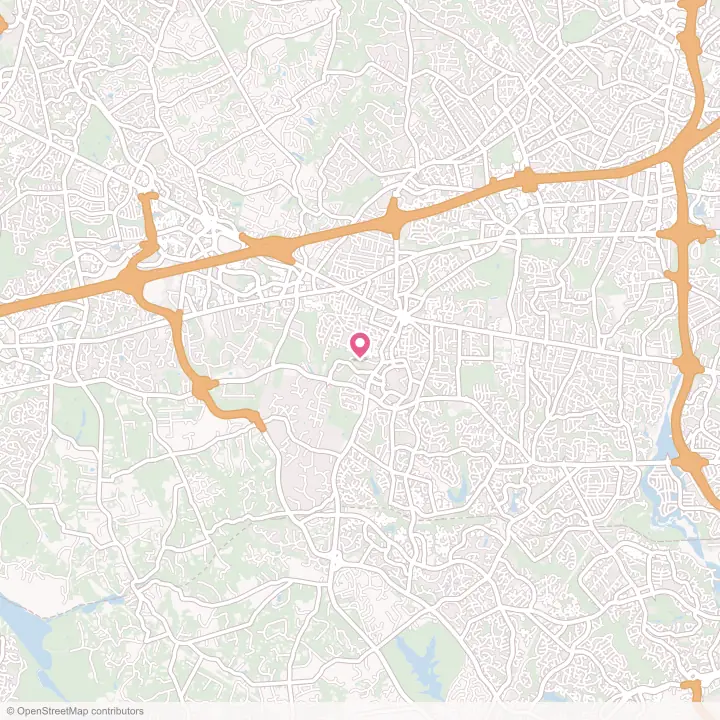 Map of the flower delivery area in George Mason, Virginia