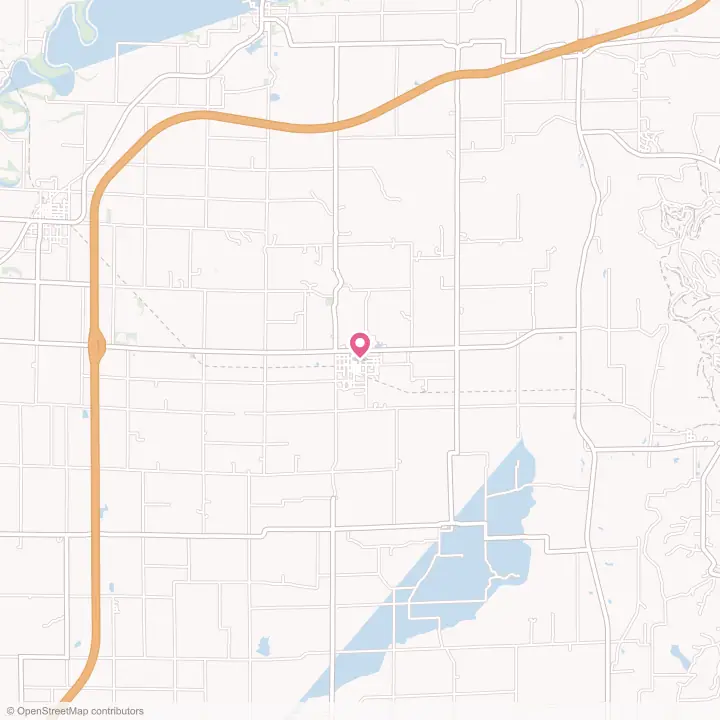 Map of the flower delivery area in Odon, Indiana