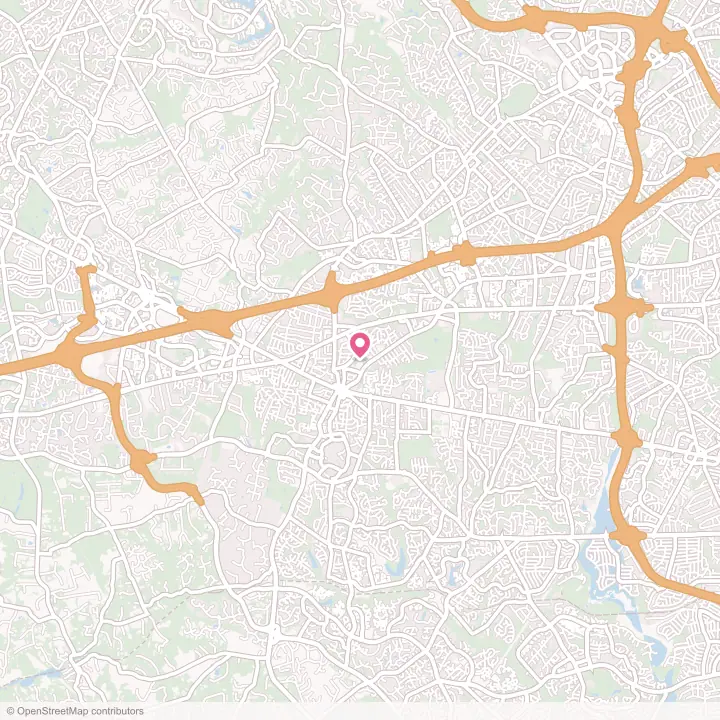 Map of the flower delivery area in Fairfax, Virginia