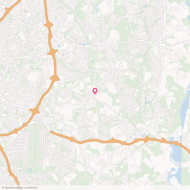 Map of the flower delivery area in Brown Station, Maryland