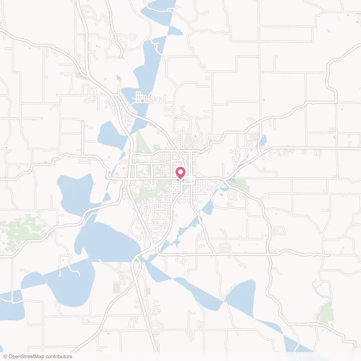 Map of the flower delivery area in Bedford, Indiana