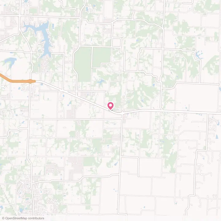 Map of the flower delivery area in Lone Jack, Missouri