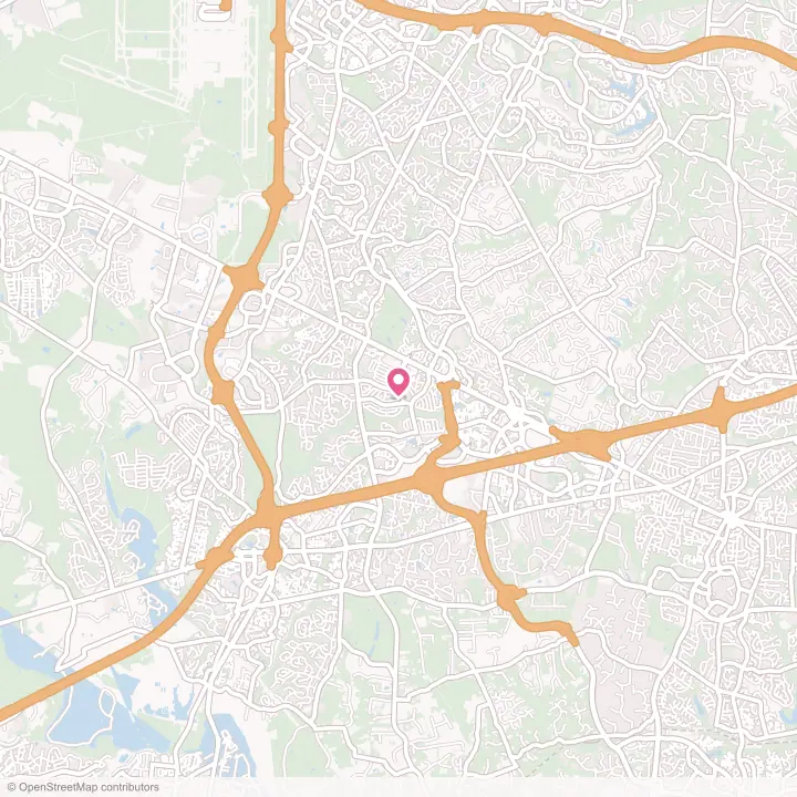 Map of the flower delivery area in Greenbriar, Virginia