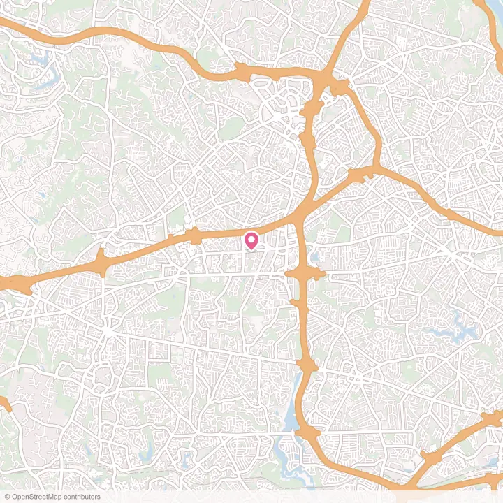 Map of the flower delivery area in Merrifield, Virginia