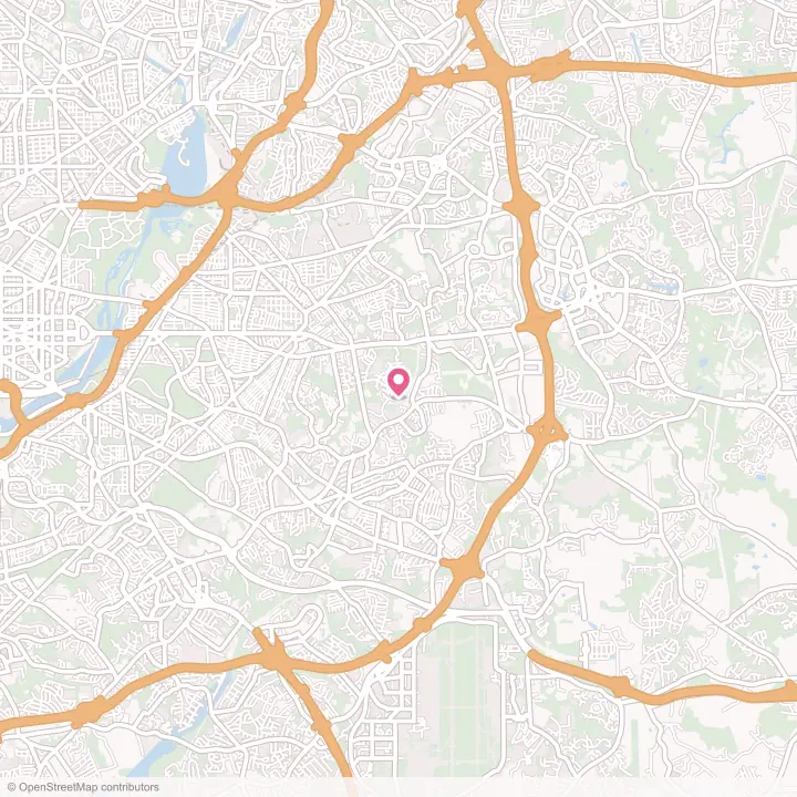 Map of the flower delivery area in Walker Mill, Maryland