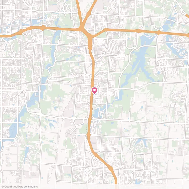 Map of the flower delivery area in Grandview, Missouri