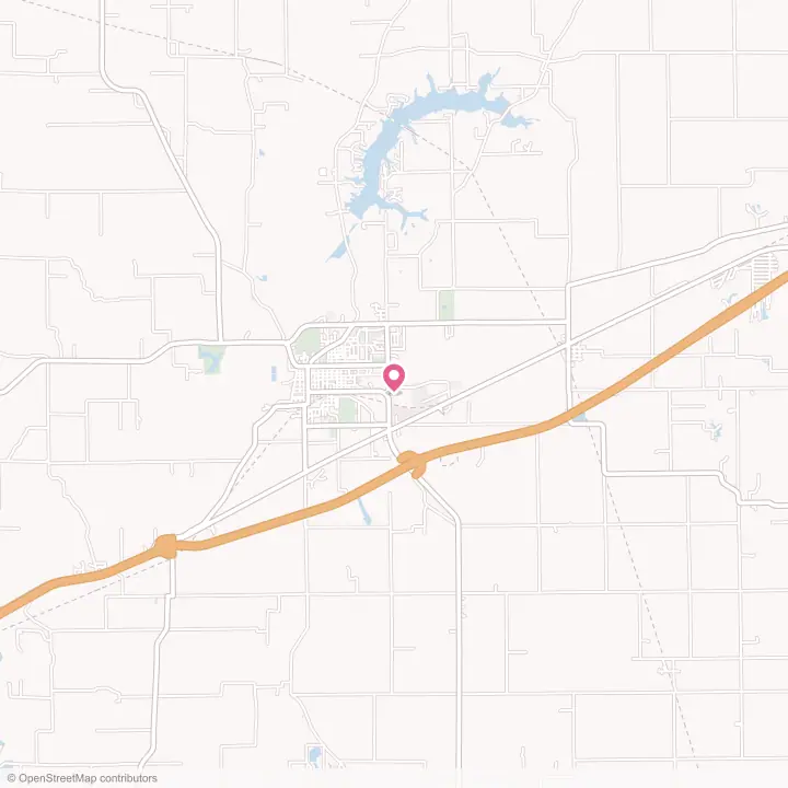 Map of the flower delivery area in Greenville, Illinois