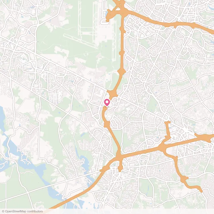 Map of the flower delivery area in Chantilly, Virginia
