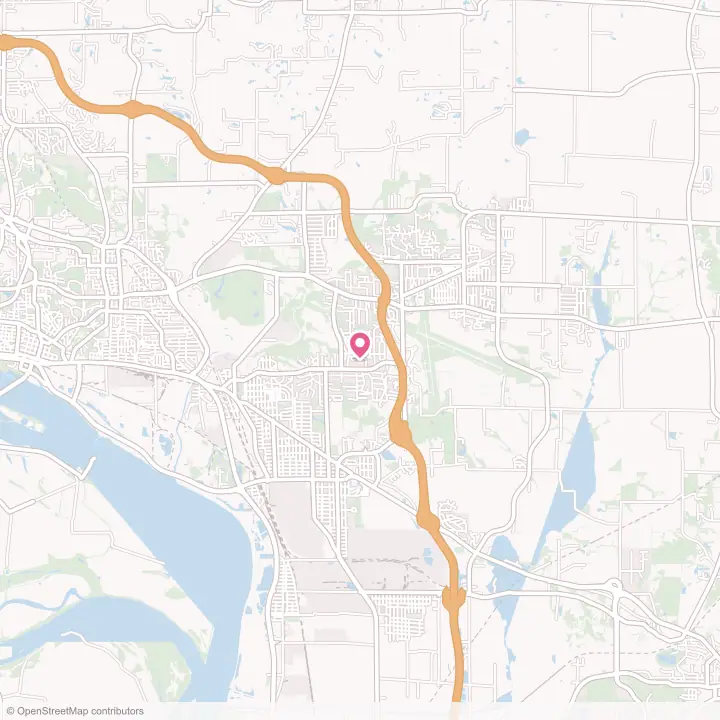 Map of the flower delivery area in Rosewood Heights, Illinois