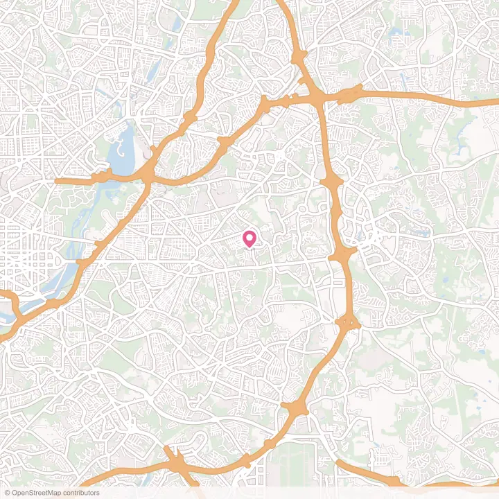 Map of the flower delivery area in Peppermill Village, Maryland