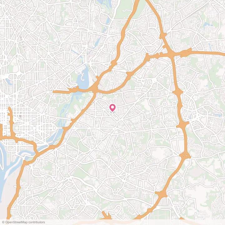 Map of the flower delivery area in Fairmount Heights, Maryland
