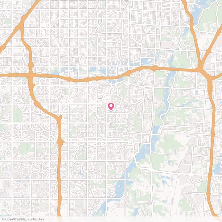 Map of the flower delivery area in Leawood, Kansas