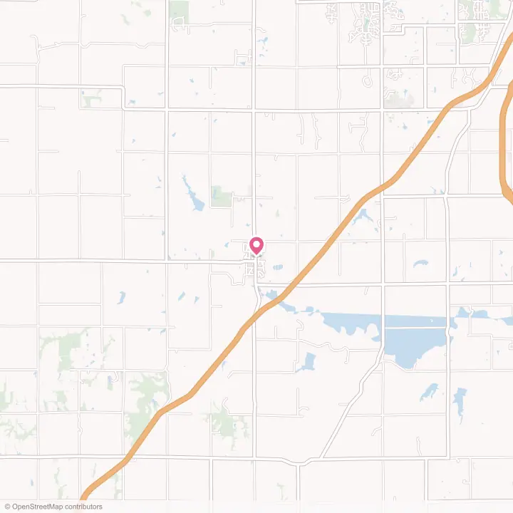 Map of the flower delivery area in Auburn, Kansas