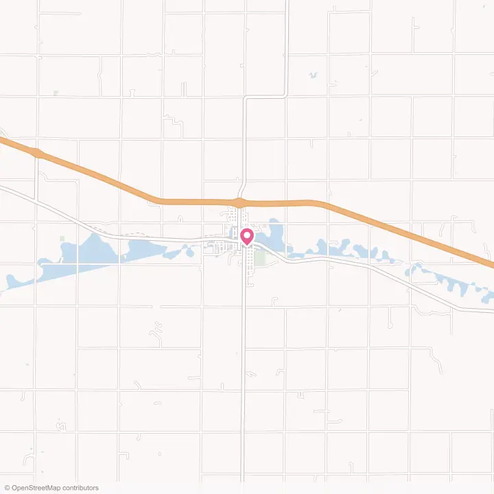 Map of the flower delivery area in Ellis, Kansas