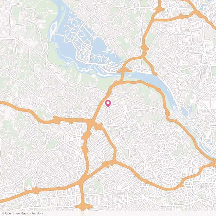 Map of the flower delivery area in McLean, Virginia