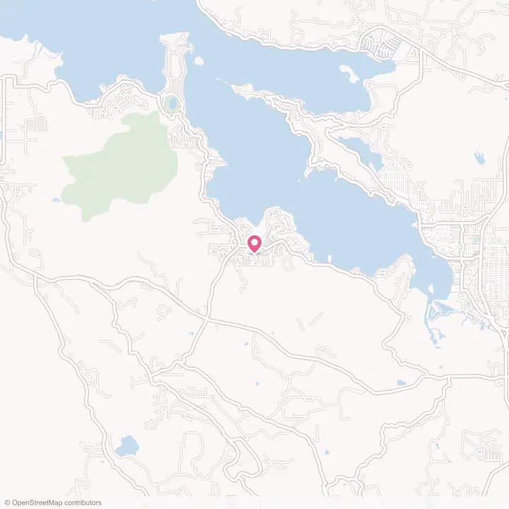 Map of the flower delivery area in Clearlake Riviera, California