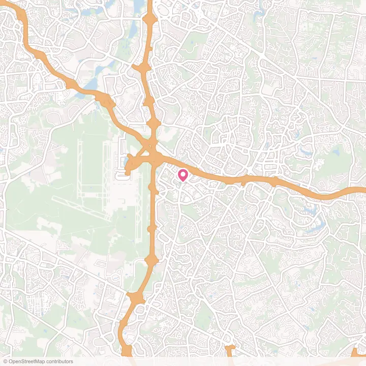 Map of the flower delivery area in McNair, Virginia