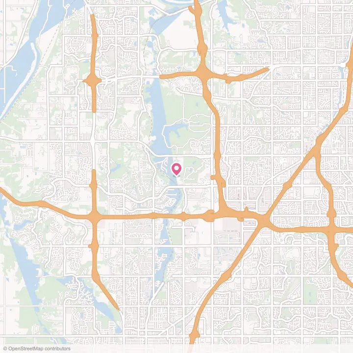Map of the flower delivery area in Lenexa, Kansas
